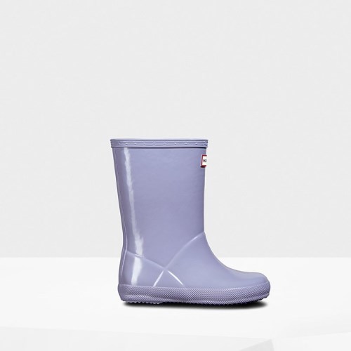 Hunter Original Classic Gloss Rain Boots For Kids - NZ N5619